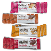 Extend Nutrition Sugar Free Protein Bars, Diabetic Snacks for Adults and Kids, High Protein Bars, Sugar Free Snacks for Diabetes, Low Carb, Low Calorie, Keto Energy Bars, 4 Delicious Flavors Variety Pack, 12 Count